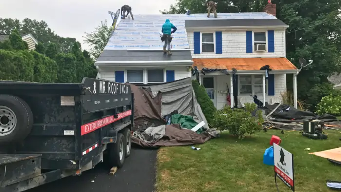 New GAF-certified roof installation in Providence, RI improving weather protection and curb appeal