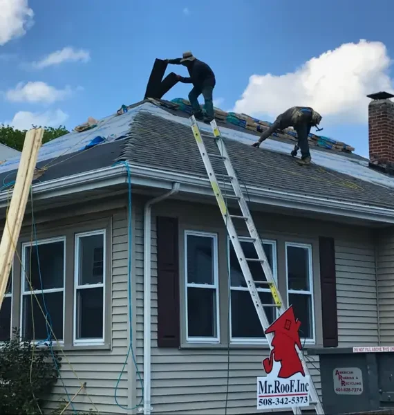 Completed roof installation in New Bedford, MA featuring energy-efficient asphalt shingles and upgraded attic ventilation