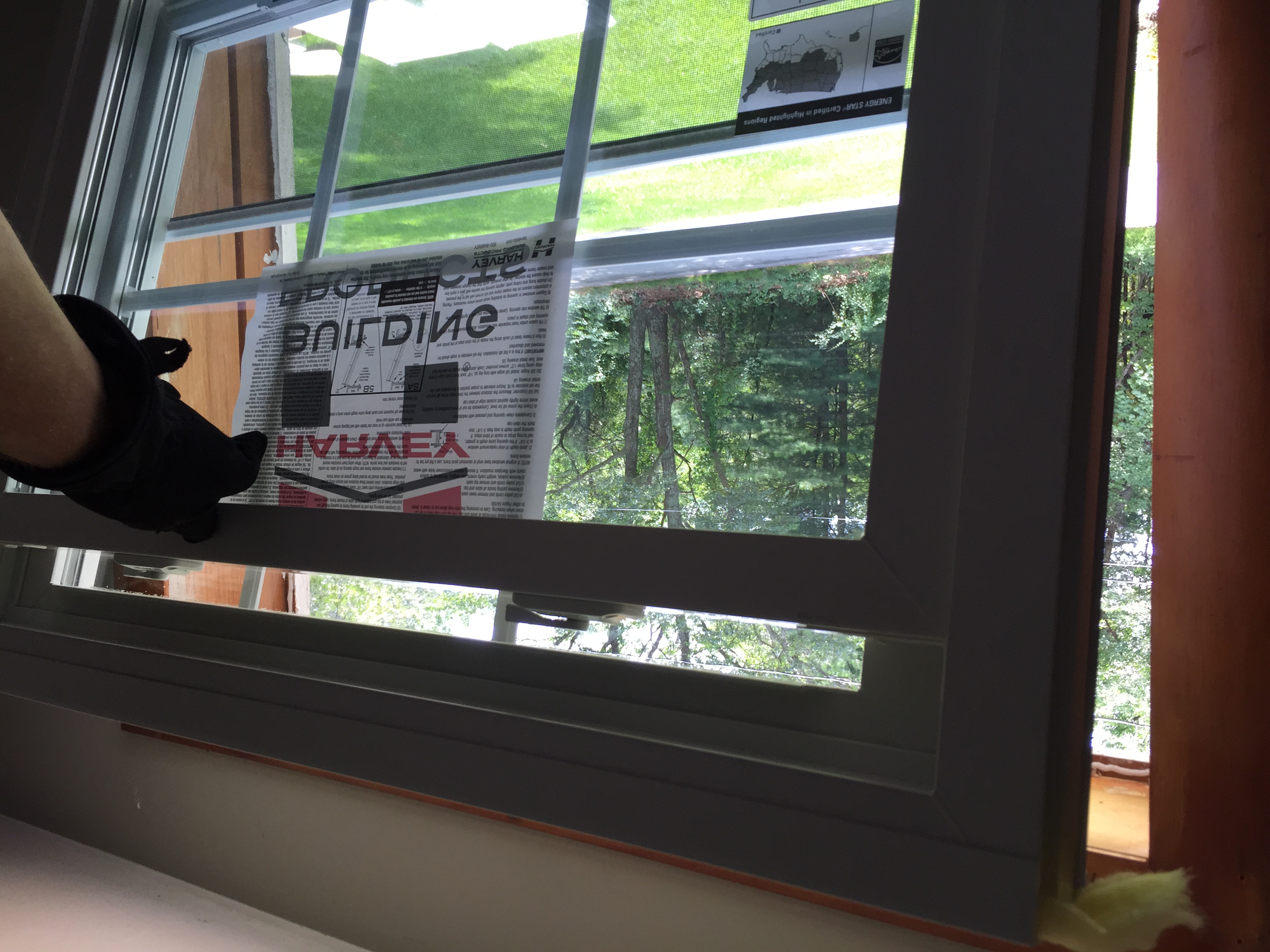 Harvey replacement window installed by MR. ROOF. INC